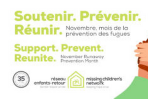 Novembre est le mois de la prévention des fugues